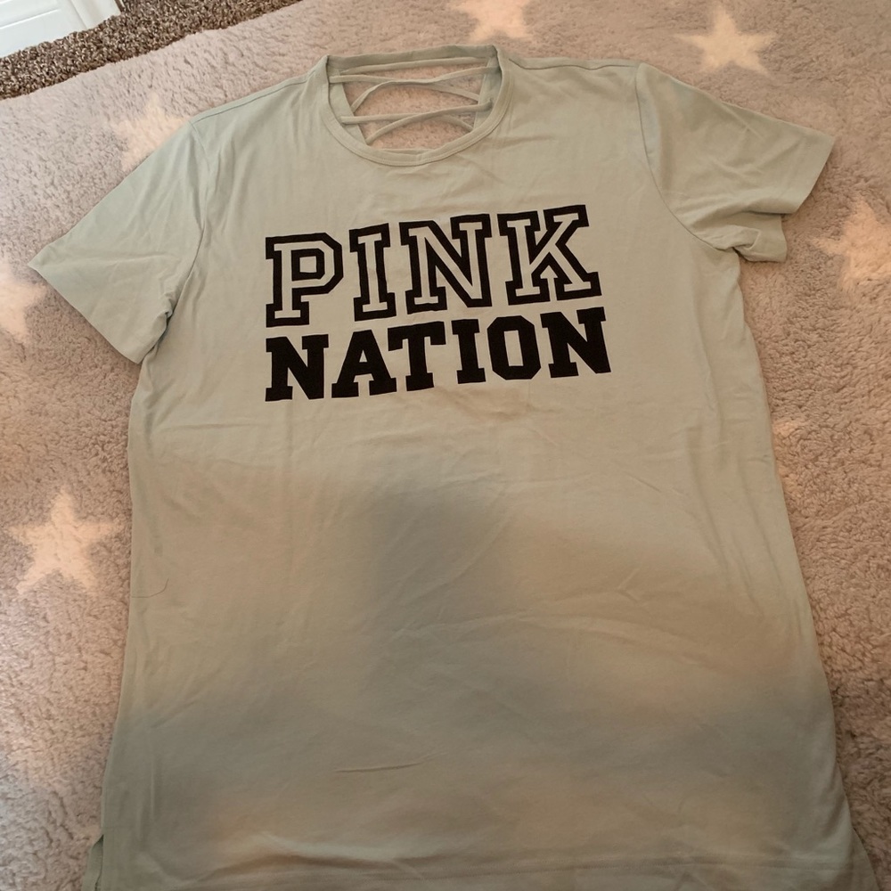 PINK criss cross back top